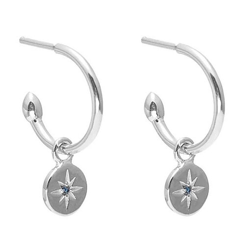 Silk & Steel Petite North Star Hoops